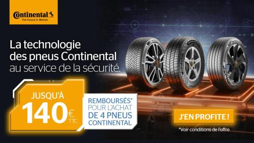 140 € remboursés sur vos pneumatiques